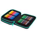 Double decker school pencil case with equipment Coolpack Jumper 2 Milky Way