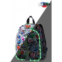 CoolPack seljakott lastele Bobby LED Graffiti, 8 l