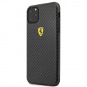 Ferrari Hardcase FESPCHCN65CBBK Protect silikoonist ümbris Apple iPhone 11 Pro Max mustale