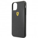 Ferrari Hardcase FESPCHCN65CBBK Protect silikoonist ümbris Apple iPhone 11 Pro Max mustale