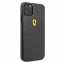 Ferrari Hardcase FESPCHCN65CBBK Protect silikoonist ümbris Apple iPhone 11 Pro Max mustale