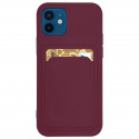 Hurtel kaitseümbris Card Xiaomi Redmi 10X 4G/Redmi Note 9, burgundy