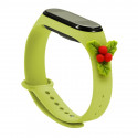 Hurtel kellarihm Xmas Xiaomi Mi Band 6/5 Mistletoe, roheline