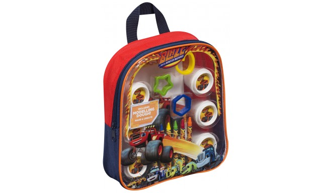 Blaze and The Monster Machines backpack with accessories