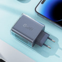 Acefast nabíječka GaN 65W 3 porty (1xUSB, 2xUSB C) zelená (A45)