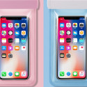 Vodotěsné pouzdro na telefon 115 mm x 220 mm bazénová plážová taška černá
