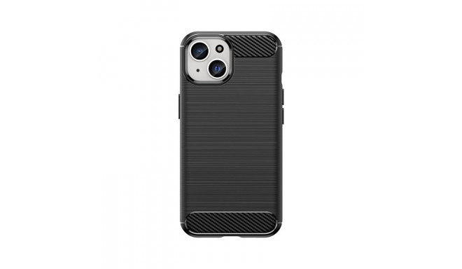 Protective case Carbon pattern flexible Apple iPhone 15, black