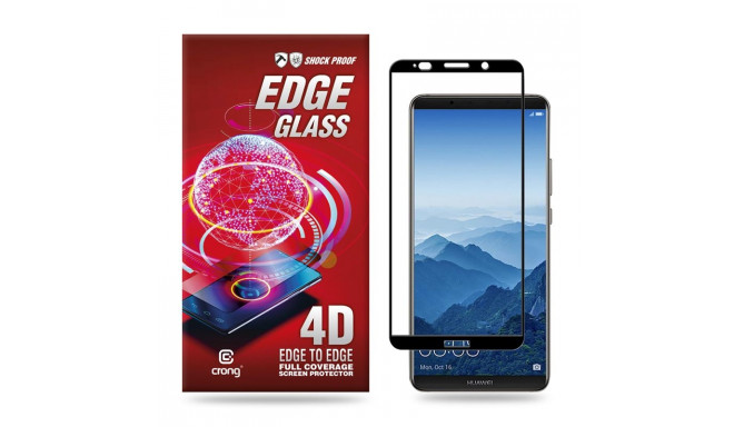 Crong Edge Glass 4D Full Glue - Szkło hartowane na cały ekran Huawei Mate 10