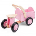 New Classic Toys - Pink wooden cargo bike