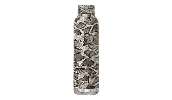 Quokka Solid - Butelka termiczna ze stali nierdzewnej 630 ml (Snake Print)