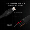 GCmatte Lightning Flat cable 25 cm with fast charging Apple 2.4A