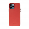 Crong kaitseümbris Essential Cover Magnetic Leather iPhone 12 Pro Max MagSafe, punane