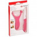 Alpina - Peeler + vegetable cutter set (Pink)