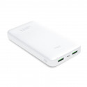 PURO White Fast Charger Power Bank - Power bank for smartphones and tablets 20000 mAh, 2xUSB-A + 1xU