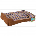 Soft bed sofa for a dog 75 x 58 x 19 cm size. L (brown)