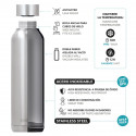 Quokka Solid - Stainless steel double wall vacuum insulated water bottle, portable thermos 510 ml  (