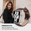 Crong kellarihm Noble Genuine Leather Apple Watch 38/40/41mm, espresso