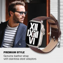 Crong kellarihm Noble Genuine Leather Apple Watch 38/40/41mm, espresso