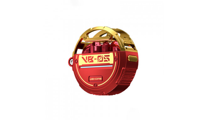 WEKOME VB05 Vanguard Series - Bezprzewodowe słuchawki Bluetooth V5.3 TWS z etui ładującym (Czerwony)