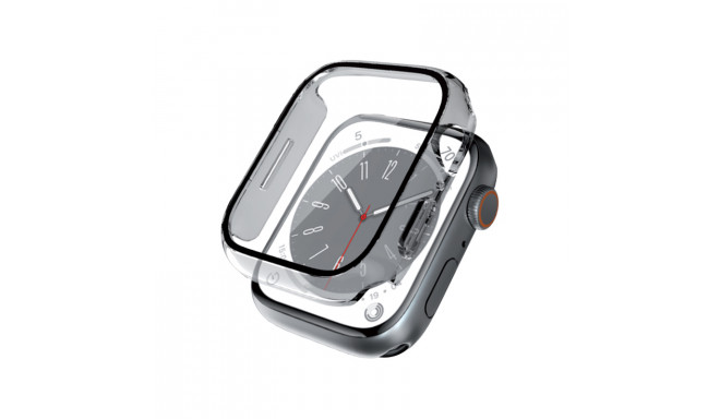 Crong Hybrid Watch Case - Etui ze szkłem Apple Watch 44mm (Clear)