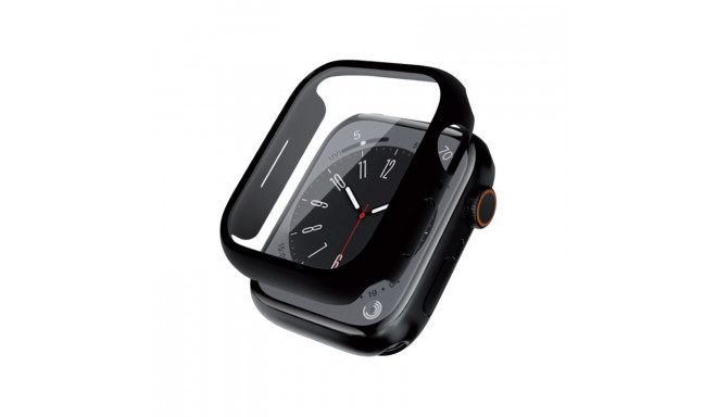 Crong Hybrid Watch Case - Etui ze szkłem Apple Watch 44mm (Black)