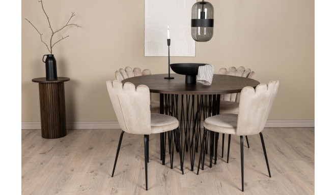 Söögitoa komplekt Stone&Limhamn 4 tooli