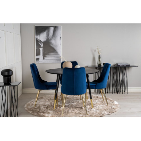 Söögitoa komplekt Dipp&Velvet Deluxe 4 tooli