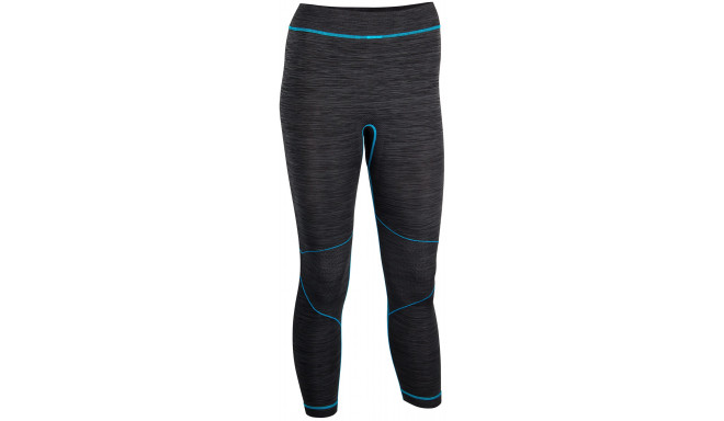 Thermo pants for women AVENTO 0774 40 Black/Aqua