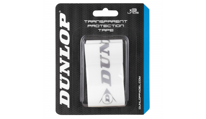 Padel racket protective tape DUNLOP 3 pcs, transparent