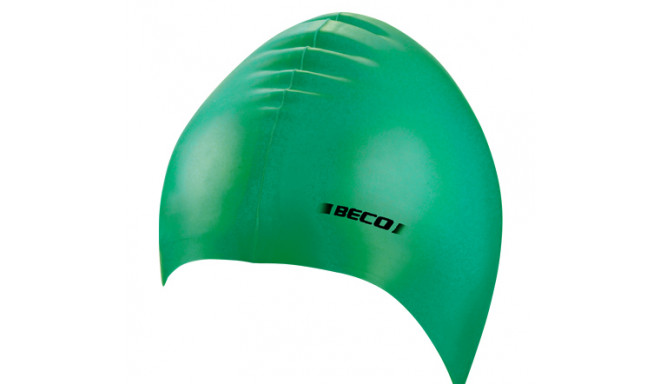 BECO Silicone swimming cap 7390 8 green for adult