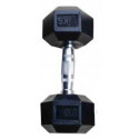 Hex rubber dumbbell TOORX 45kg