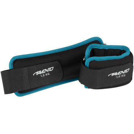 Wrist/ankle weight neopreen AVENTO 42AE 2X1kg Black/Blue