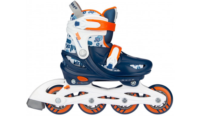 Skates NIJDAM N20AA01 33/36 Navy blue/Orange