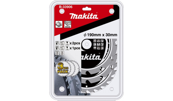 Aparoli B-33906Aparoli Makita Mak-Force B-33906 circular Saw Blade set 3-Piece