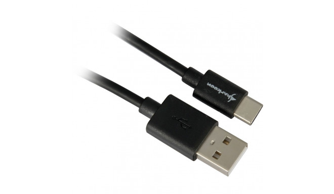 Sharkoon USB 2.0 A - USB C Adapter - black - 1m