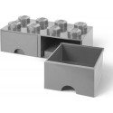 Room Copenhagen LEGO Brick Drawer 8 grey - RC40061740