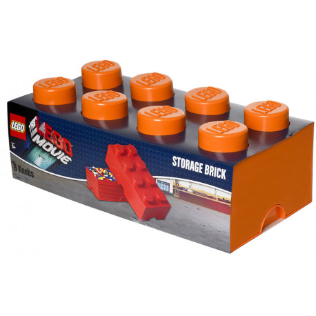 LEGO mänguasjakast Room Copenhagen Storage Brick 8, oranž (RC40041760)