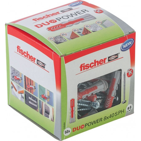 Fischer DUOPOWER 8x40 S PH LD 50pcs