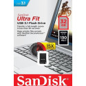 SanDisk mälupulk 32GB Ultra Fit USB 3.0, must