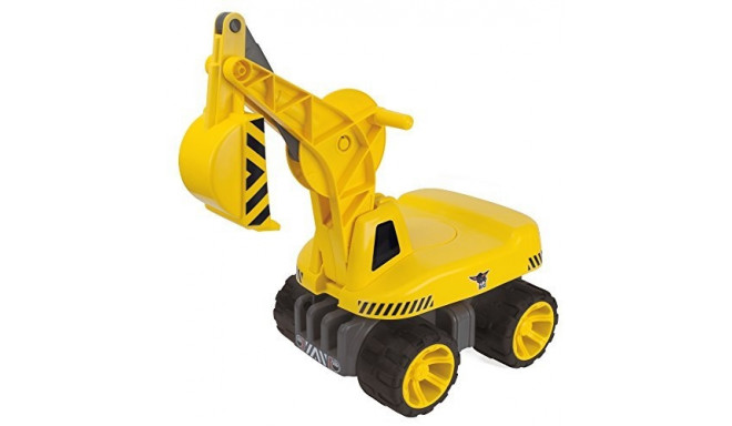 BIG ride on toy Power-Worker Maxi-Loader, yellow/grey