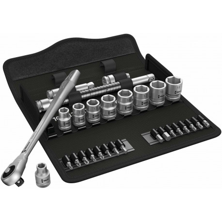 Zyklop Metal-Knarrensatz 8100 SB 7, 3/8", 29-teilig (Knarre mit Durchsteckvierkant)
