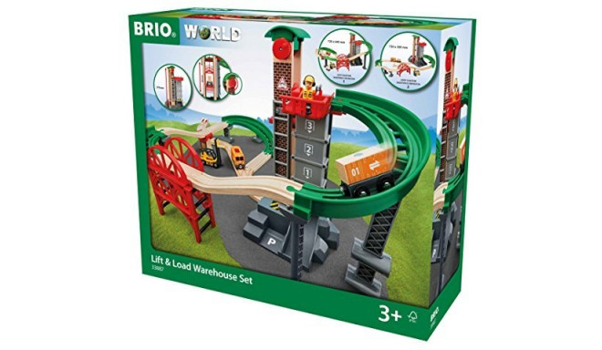 BRIO mängukomplekt Suur ladu koos liftiga (33887)