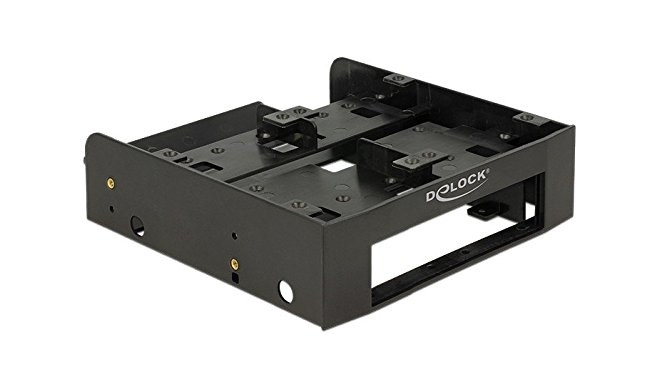 DeLOCK mounting frame 5Ľ 4x2,5" HDD/SSD black