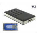 DeLOCK External housing M.2/KeyB SSD->USB 3.0 B - Socket with encryption function