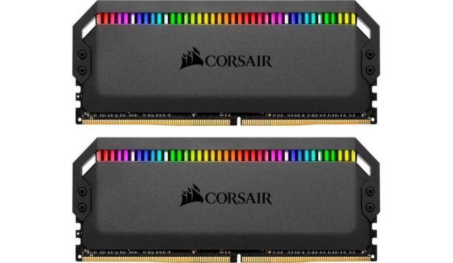 Corsair DDR4 32 GB 3200-CL16 - Dual-Kit - Dominator Platinum RGB Black