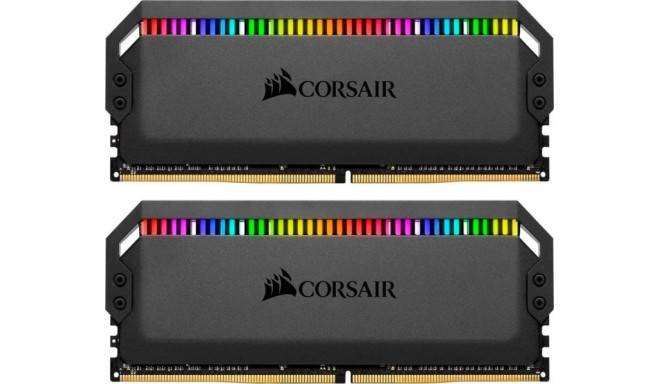 Corsair RAM DDR4 32GB 3200-CL16 Dual-Kit Dominator Platinum RGB Black