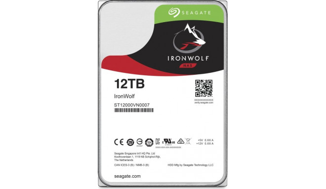 Seagate HDD Ironwolf 12TB SATA 6Gb/s 3.5"
