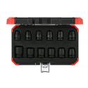 Gedore Red power wrench socket set 1/2 ", 12 pieces (red / black, SW 10mm - 24mm)