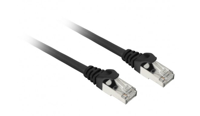 Sharkoon patch network cable SFTP, RJ-45, with Cat.7a raw cable (black, 3 meters)