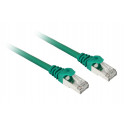 Sharkoon patch network cable SFTP, RJ-45, with Cat.7a raw cable (green, 1 meter)